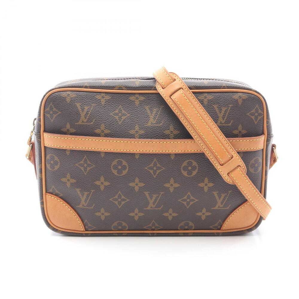 Louis Vuitton Trocadero Brown Leather Bag Canvas Shoulder Monogram - Picture 2 of 9